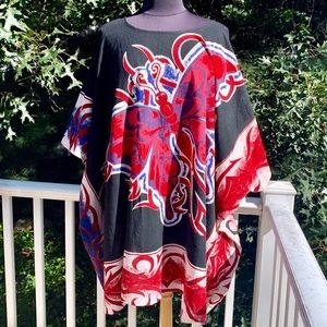 Amazing butterfly caftan one size plus new
